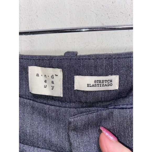 NWT Gray slacks by A New Day size 4 wide leg, high-rise relaxed & regular length - Picture 5 of 7